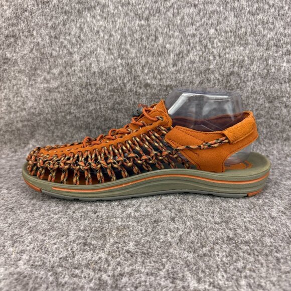 ✅Keen Uneek Sandals Men’s 9.5 Rust Bungie System Breathable Walking Water Shoes - Picture 11 of 12
